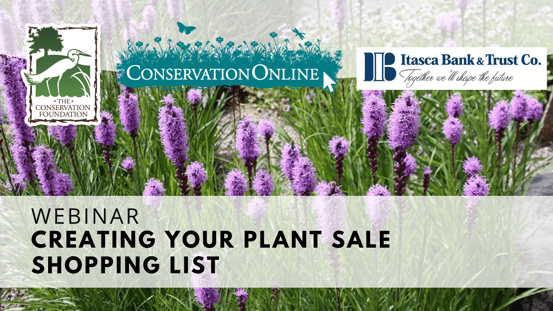 Creating Your Plant Sale Shopping List webinar banner
